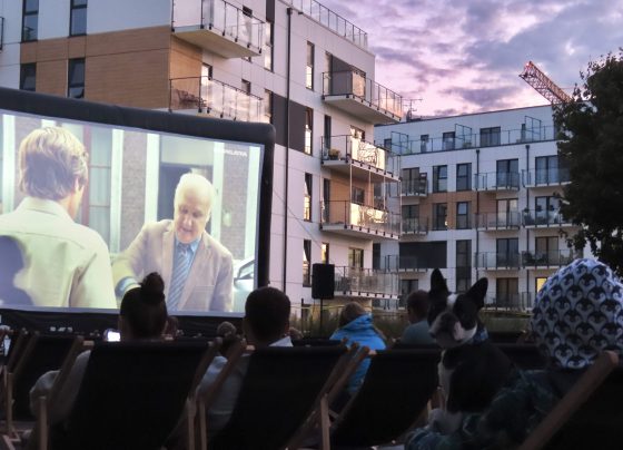 Kino letnie na Osiedlu Ja Sielska w Poznaniu, czyli sąsiedzka integracja pod gołym niebem!