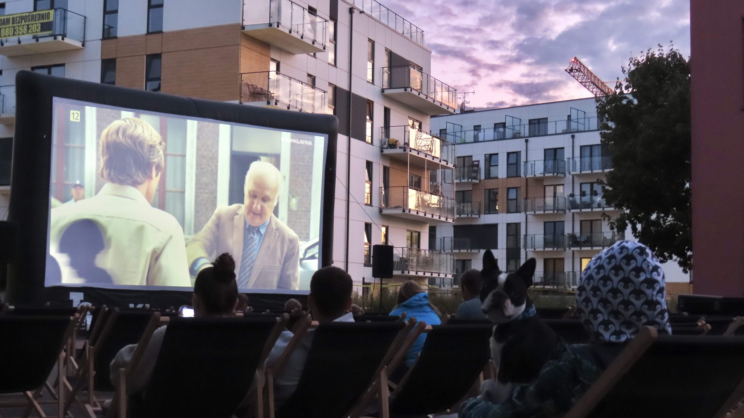 Kino letnie na Osiedlu Ja Sielska w Poznaniu, czyli sąsiedzka integracja pod gołym niebem!